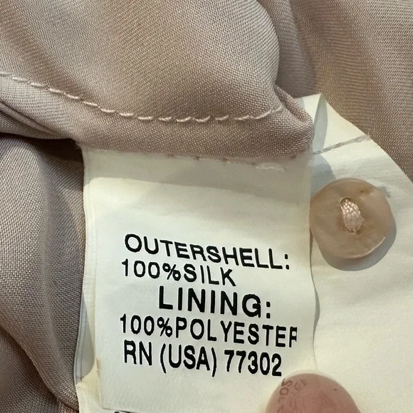 Zara 100% Silk Floral V Neck Asymmetrical High Low Knee Length Dress (Medium) - Picture 8 of 8